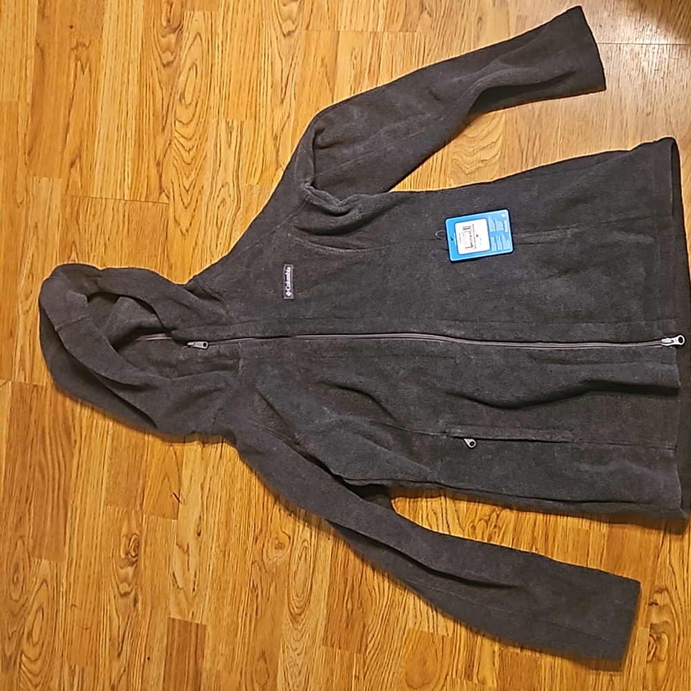 Columbia Benton Springs II Long Hoodie Size Medium Charcoal Gray